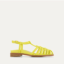 Mejiro Citrus Yellow Leather Sandals