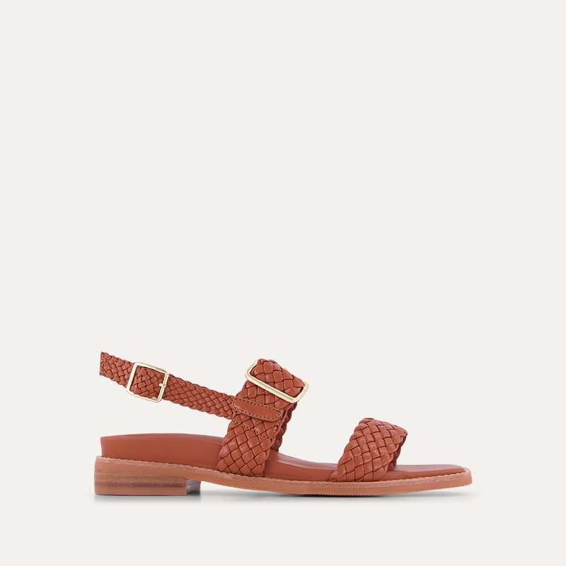 Bristlefront Terracotta Leather Sandals