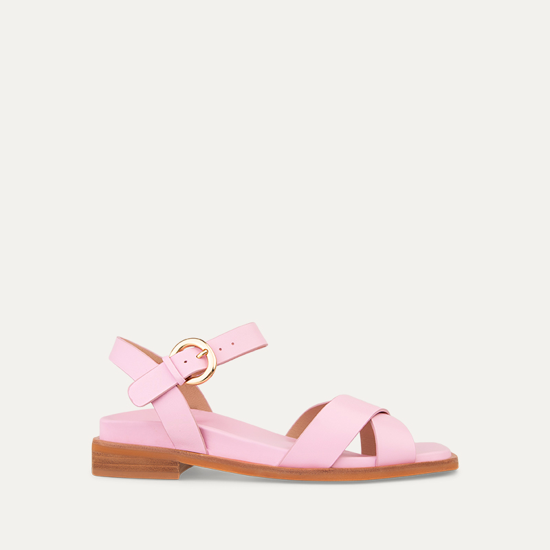 Tyrannulet Baby Pink Leather Sandals