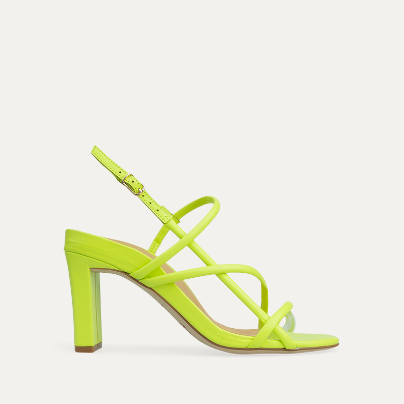 Godwit Chartreuse Leather High Heels