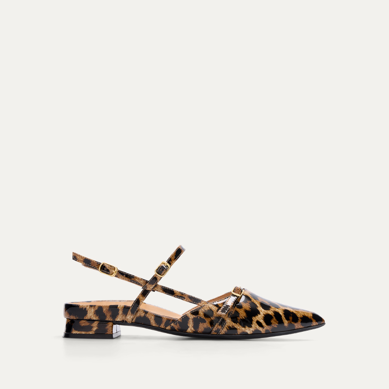 Firecrown 2 Leopard Patent Leather Flats