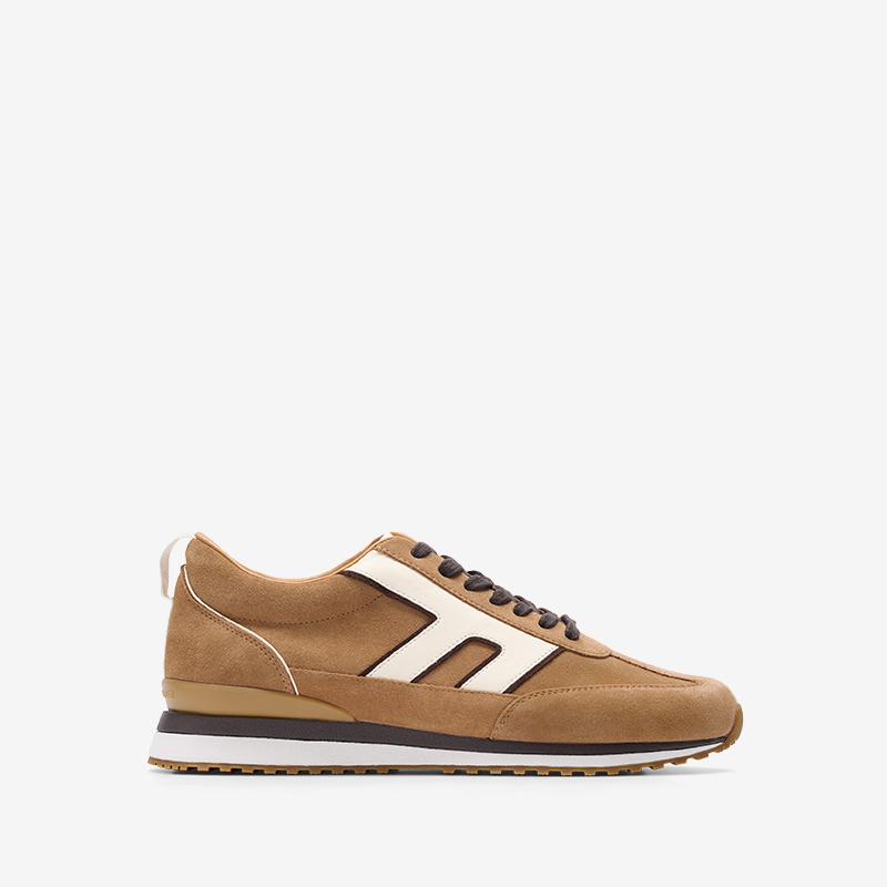 Carib Tan Suede & Leather Sneakers