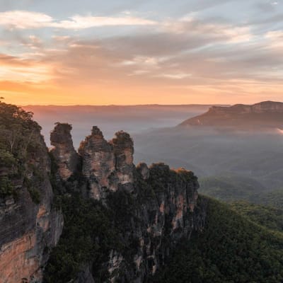 Seraphic - Artist Robert King - Golden Hour Cliffs