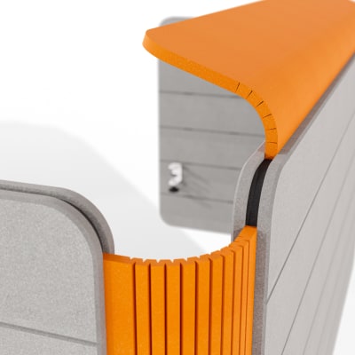 Cooee Desking Visor Installed