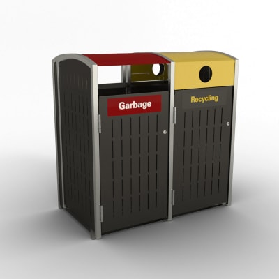 Brighton Bin Housing Double - Detail with Limiter