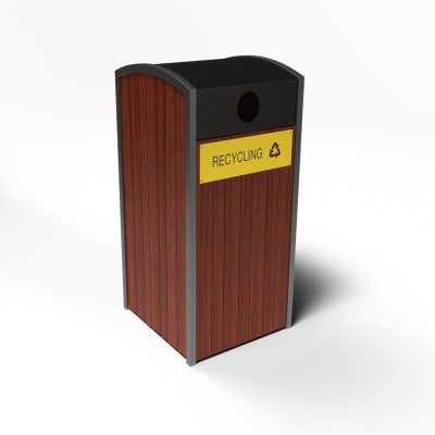 Bellerive Bin Housing Single - Recycling with Limiter