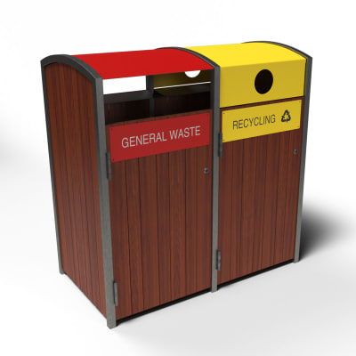 Bellerive Bin Housing Double - Detail with Limiter