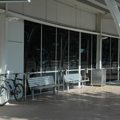 Dunalley Cigarette Bin Airport Install