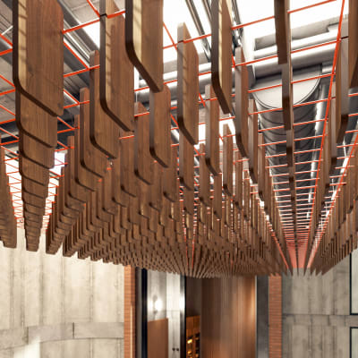 Mesh Baffles Long Offset