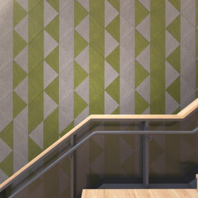 Plain Tile Triangle Fossil and Walnut