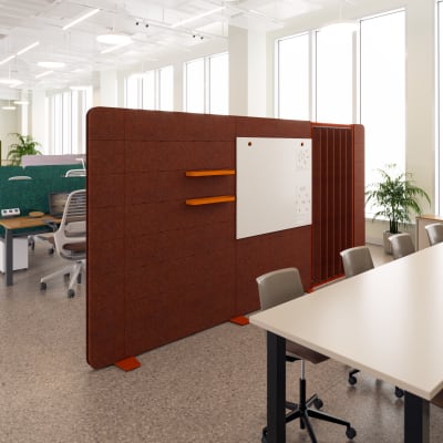 Cooee Spaces Wall with End Cap - Brick