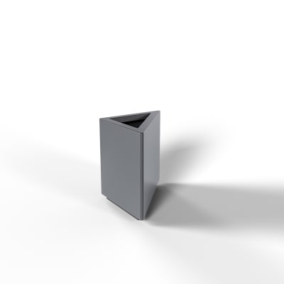 Triangle Planter - Charcoal 44 in x 32 in x 30 in
