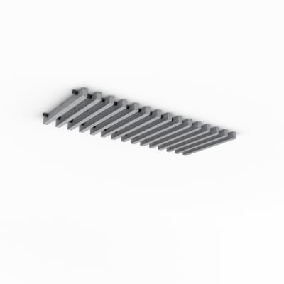 Box Baffle Uniform Slim - Direct Mount - 3