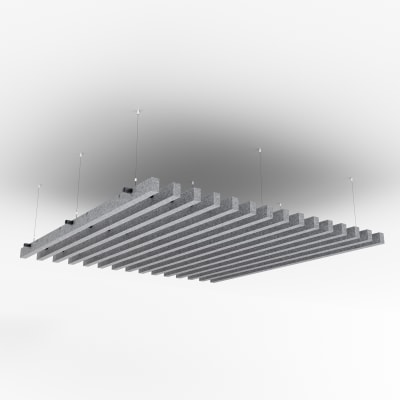 Box Baffle Uniform Slim - Hanging