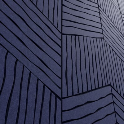 Organic Etched Panel Twitch - Colbalt - Detail