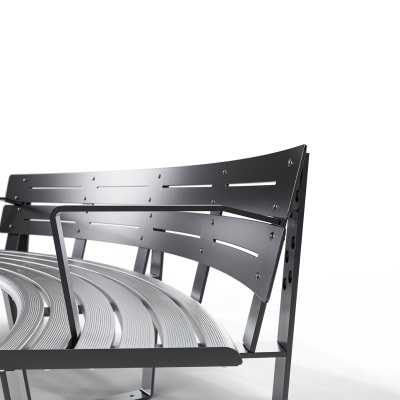 AF Curved Seat Concave + Armrest AS1428.2 Armrest Detail AF Curved Seat Concave + Armrest AS1428.2 Armrest Detail