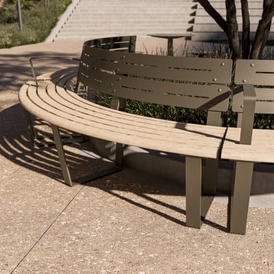 AF Curved Seat Convex Alugrain Curly Birch PC Asteroid
