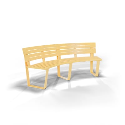 Avenue Form Curved Seat Concave | Zinc Yellow Avenue Form Curved Seat Concave | Zinc Yellow