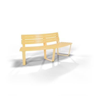 Avenue Form Curved Seat Convex | Zinc Yellow Avenue Form Curved Seat Convex | Zinc Yellow