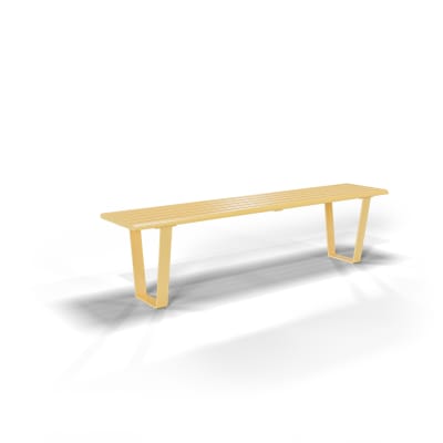 Avenue Form Straight Bench High | Zinc Yellow Avenue Form Straight Bench High | Zinc Yellow