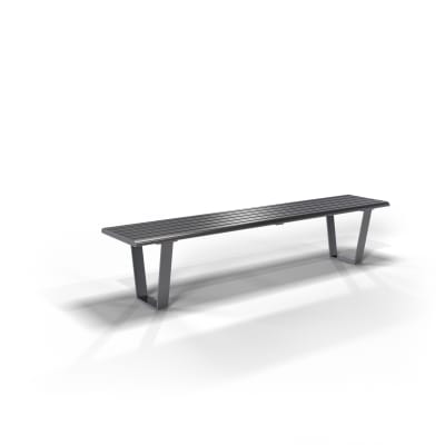 Avenue Form Straight Bench | Charcoal Avenue Form Straight Bench | Charcoal