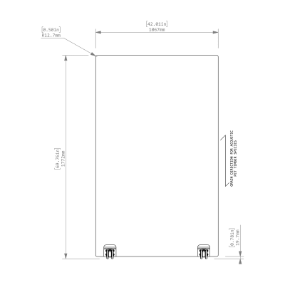 Inala mobile screen - front view Inala mobile screen - front view