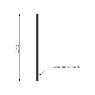 Cooee Spaces wall - 48x78 - side view
