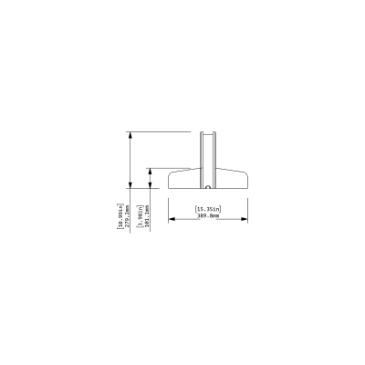 Cooee Spaces three quarter end cap - top view