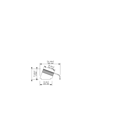 Cooee desking hood - 42" screen - side view