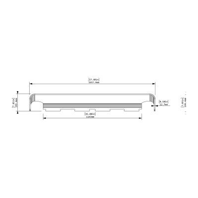 Cooee desking hood - 49" screen - front view