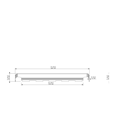 Cooee desking hood - 65" screen - front view