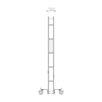 cooee three quarter wall with power - side view cooee three quarter wall with power - side view