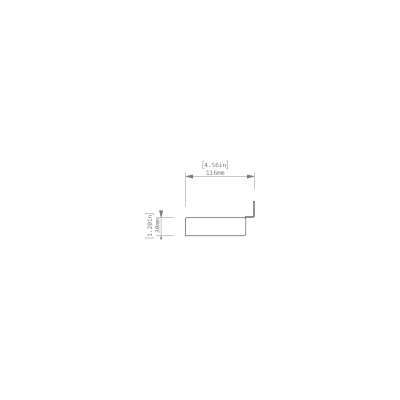 short tray - side view short tray - side view