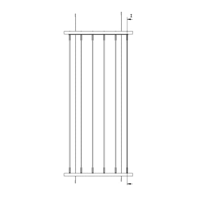 bunji rotating screen - 48"x101" - front view open