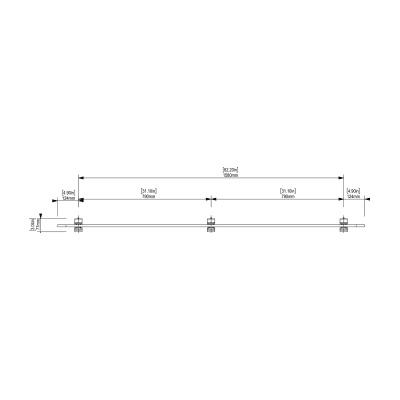 bilby desking screen extension - 72"x12" - top view bilby desking screen extension - 72"x12" - top view