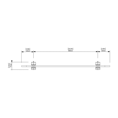 bilby desking screen extension - 36"x12" - top view bilby desking screen extension - 36"x12" - top view