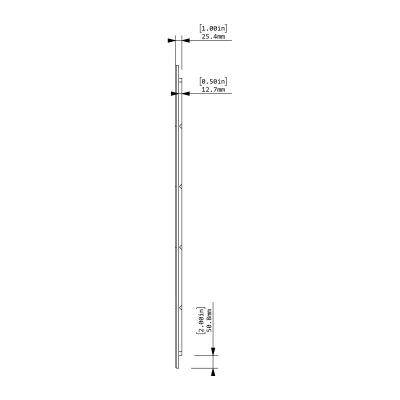 cooee collaboration wallboard - 28x48" - side view