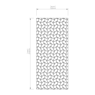 Etch Panel Sine - Front View Etch Panel Sine - Front View