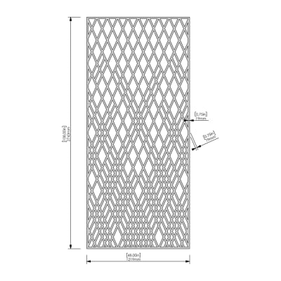Pattern Panel Marquise - Front View Pattern Panel Marquise - Front View