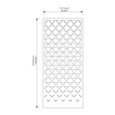 Pattern Panel Vanishing - Front View Pattern Panel Vanishing - Front View