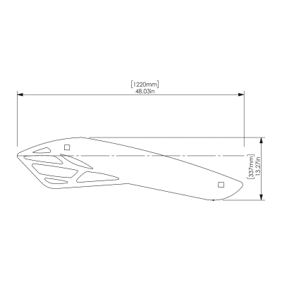 Baffle Systems Gorge Small - Front View
