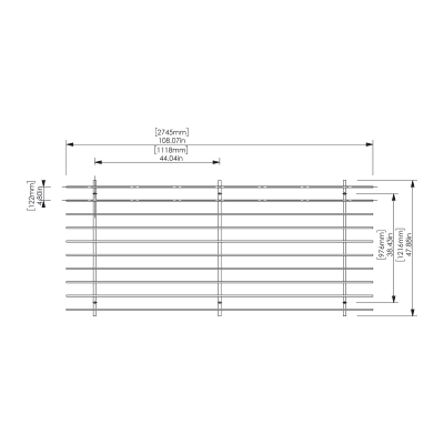 Baffle Systems Bolt Large (Low) - Top View Baffle Systems Bolt Large (Low) - Top View