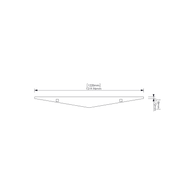 Baffle Systems Ridge Small (Low) - Front View Baffle Systems Ridge Small (Low) - Front View