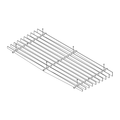 Baffle Systems Ridge Large (Low) - Perspective View Baffle Systems Ridge Large (Low) - Perspective View