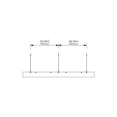 Box Baffles Uniform Span 93" x 95" x 7" - Side View