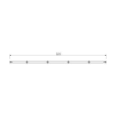 Box Baffles Span 93" - Top View Box Baffles Span 93" - Top View