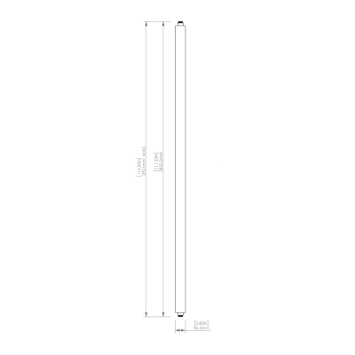 Double Sided Sticks Portrait (Wide) - Side View