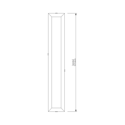 Box Tiles Emerald 8" x 48" - Front View Box Tiles Emerald 8" x 48" - Front View
