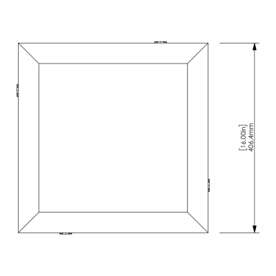 Box Tiles Emerald 16" x 16" - Front View Box Tiles Emerald 16" x 16" - Front View