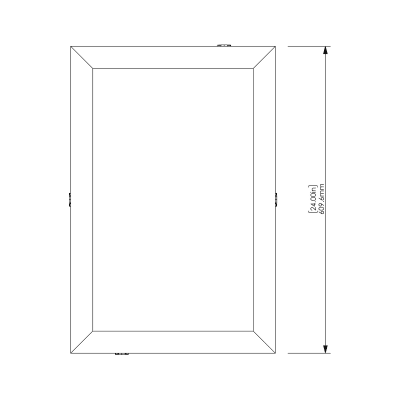 Box Tiles Emerald 16" x 24" - Front View Box Tiles Emerald 16" x 24" - Front View
